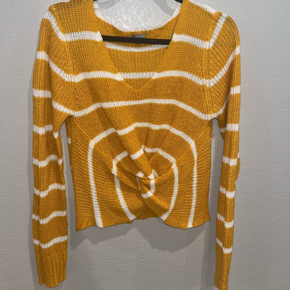 Yellow striped shirt